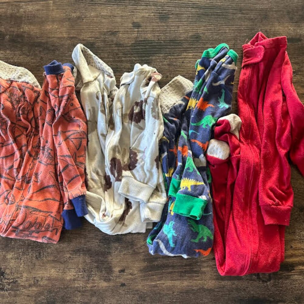 24 Month Fall/ Winter Boy Pajama Footie Bundle